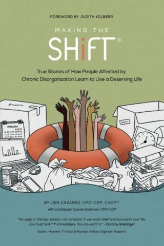 Product Description: Book Title: Making the SHiFT® True Stories of How People Affected by Chronic Disorganization Learn to Live a Deserving Life</br>Author: Jen Cazares, CPO-CD®, CVOP™</br>Publisher: Livable Spaces, LLC (May 5, 2023)</br>Language: English</br>Format: Paperback; 192 pages</br>ISBN-13: 979-8218093419</br>Audience: Professional Organizers; Mental Health Professionals; Adults</br></br>Making the SHiFT®: True Stories of How People Affected by Chronic Disorganization Learn To Live a Deserving Life, is a guide for professional organizers, mental health professionals, and anyone wishing to better understand the behaviors of people who live with chronic disorganization.</br></br>While observing and interacting with her clients, author and professional organizer Jen Cazares noticed a basic, underlying pattern. When the weight of clutter buried their social connections with family and friends, negatively impacted their physical health and the health of their home, depleted their finances, and wasted their time, Cazares's clients lost sight of who they were and their purpose in life. As a result, organizing overstuffed households involved more than decluttering "things"; it required attending to her clients' behaviors and underlying beliefs. This is the foundation of the SHiFT® method of organizing.</br></br>Making the SHiFT® combines sage observations from hundreds of client interactions with adaptive organizing techniques. Through case studies and real-time exercises, readers will discover the enormous healing potential of the SHiFT® method. People affected by chronic disorganization can move from fragmentation into wholeness and learn to live a deserving life. Making the SHiFT® shows how.</br> Making the SHiFT® True Stories of How People...
